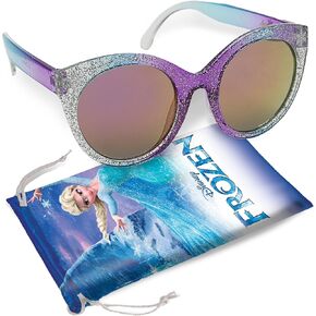 Sun-Staches Elsa Frozen Disney Sunglasses for Kids Stylish, Comfortable & Durable UV-Protection Frozen Sunglasses with Soft Carrying Case - Officially Licensed Disney Frozen Gifts