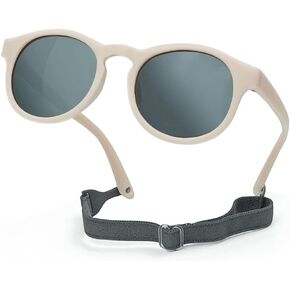 Baby Sunglasses for Boys Girls UV400 Protection Glasses Infant Toddler Sunglasses with Strap 0-24 Months