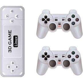 Y6 Retro Video Game Stick Built-in 10,000 Games, HD 4K 128G Arcade Y6 Plug and Play TV Video Game Console Emulators with 2.4G Controllers for Boys Adults
