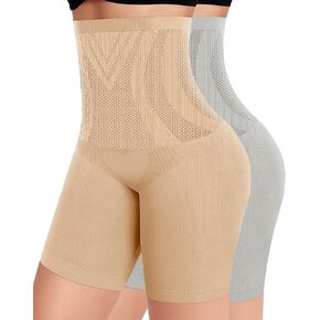 MEIYATING Womens Tummy Control Shapewear Shorts High Waisted Body Shaper Butt Lifter Shaper Thigh Slimmer Girdle Shorts