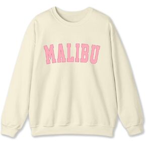 Cute Graphic Preppy Sweatshirts for Teen Girls Oversized Aesthetic Hoodies Trendy Crewneck Long Sleeve Shirts Tops
