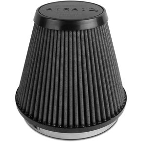 Airaid 700-466 Universal Clamp-On Air Filter: Round Tapered; 6 in (152 mm) Flange ID; 6 in (152 mm) Height; 7.25 in (184 mm) Base; 4.75 in (121 mm) Top