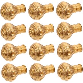 CHILDWEET 12 Pcs Elegant Roman Rod End Finials Chic Curtain Rod Accessories Window Treatments Decorative Curtain Rod Heads