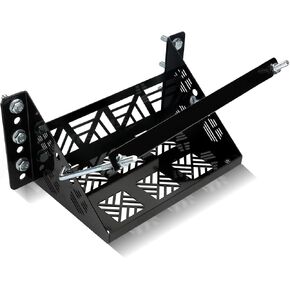 Universal Battery Mounting Tray, Battery Holder Bracket Compatible with RV Trailer Car Boat Truck, Heavy Duty Battery Box Mount Hold Down Bracket Relocation Kit for Group 24 Battery Box