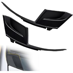 2 PCS Front Left & Right Windshield Wiper Cowl Cover Trim Panel Side Fender Hood End Caps Hood Side Seal Compatible with Toyota Sienna 2011-2020 Replace 53867-08020 53866-08020