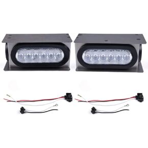 G-PLUS LED Trailer Steel Box Kit Compatible with Trailer/Truck W/ 6" Oval Tail Light & 2" Marker Lamp (Red Lens)