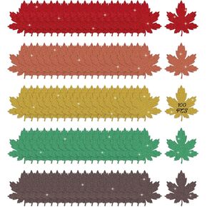 Large Fall Leaves Cutouts Maple Paper Leaf Cutouts 5.5in Fall Leaves for Bulletin Board Glitter Autumn Leaf Fall Cutouts for Fall Decorations Thanksgiving Party Fall Classroom Door Decor