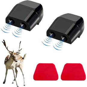 8 PCS Deer Whistles for Cars, Avoid Collisions Deer Warning Whistle with Adhesive Tape, Ultrasonic Animal Alert Devices for Motorcycle Truck SUV, Car Accessories