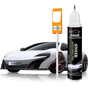 Touch Up Paint For Cars, Automotive White Car Paint Pen Scratch Repair Two-In-One Touch Up Paint, Premium Car Scratch Remover for Deep Scratches 0.4 fl oz (Pure White)