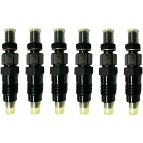23600-19075 6Pcs Diesel Fuel Injector Set Compatible with Toyota Land Cruiser HZJ105 1998-2007 Aftermarket Parts Replace OE 2360019075