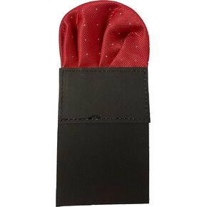Cotim Coyin Polka Dot Prefolded Suit Pocket Squares, Pre-Folded Card Solid Color Handkerchief for Men