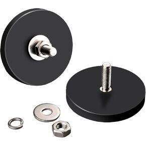 Strong Magnetic Light Bar Mounts, 2Pcs Heavy Duty Universal Strong Magnet Base Mount, Powerful Magnetic Mounting Bracket for Off Road Lamp Roof Light Bar Fog Light SUV Truck Jeep