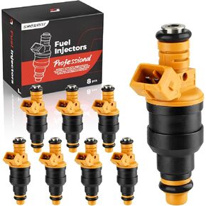 8 Pcs Fuel Injectors Compatible with Ford Lincoln Mercury Vehicles 4.6L 5.0L 5.4L 5.8L E150 E250 E350 F150 F250 F350 Mustang Replace Part 280150943 0280150939 0280150909