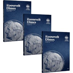 Whitman US Roosevelt Dime Folder Set 1946 to Present Day #’s 9029 9034 9039