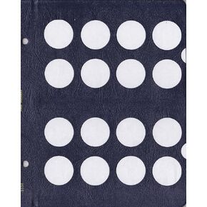 Whitman US Half Dollar Album Page with Blank Ports