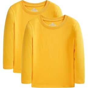 Cadidi Dinos Boys Girls Long Sleeve Shirts Cotton Casual Crewneck Printed Kids T-Shirts