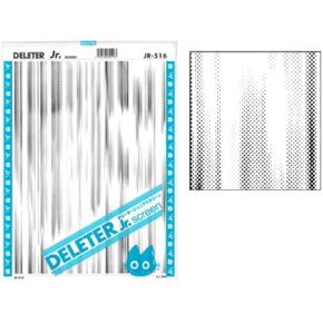 Deleter Screen Tone Jr JR-516 [ Blur Wind Speed Rain Pattern ] [Sheet Size 182x253mm (7.16"x9.96")] For Comic Manga Illustration