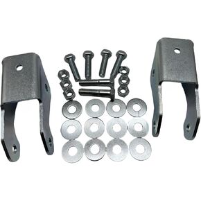 Rear 3"" to 5"" Drop Shock Extenders Extensions for Lowering Kit Compatible with 1965-1979 Ford F100 F150, sliver