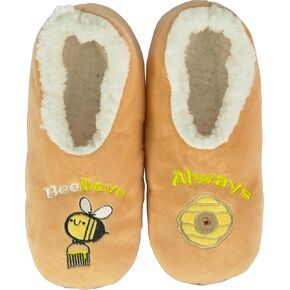 BenSorts Fuzzy Slipper Socks for Women Funny House Slippers with Grips