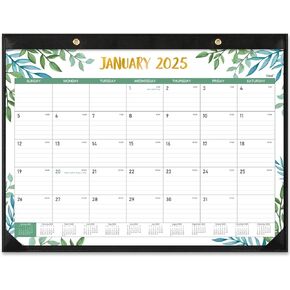 Desk Calendar 2025, 2025 Desk Calendar Large 22‘’ x 17‘’, from January 2025 to June 2026, 18 Months Desk Calendar 2025-2026 with Protect Corner