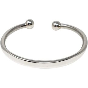 Mens Torque Bangle Bracelet - Solid Heavy 925 Sterling Silver Bangle Bracelet for Men - Plain Silver Bracelet For Man, Gent - Jewelry Gift for Him