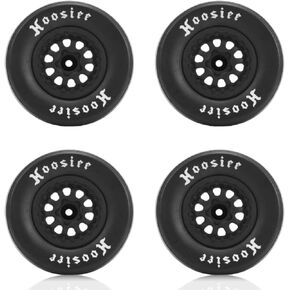 4Pcs Rubber Tires 102mm Wheels & 12mm Hex Hub Wheel Rims Compatible with 1/10 Off Road Remote Control Car RC Off-Road RC Wheels RC Rubber Tires Trucks Tires RC Wheel Rims & Tyres