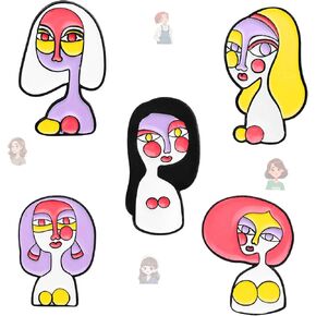 Fashionable And Funny Personalized Women'S Shaped Pins, Enamel Pins, Funny Backpack Pins, Lapel Pins, Cool Pins, Suitable For Daily Dress Clothes, Bags And Hats, Party Gifts