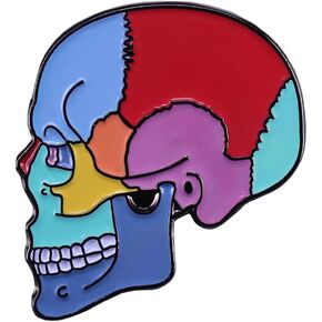 Skull Pin, Funny Lapel Pin for Men, Halloween Brooch Pins for Women Fashion, Rainbow Enamel Pins, Goth Brooches, Hat Pins, Backpack Pins, Cartoon Pins for Bags Backpacks Sambas Socks Shoes Cosplay Hats, Gifts for Punk Rock Stylish Christmas Birthday