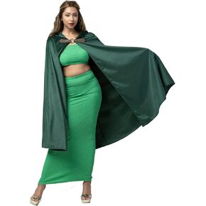 Hooded Cape Cloak Victorian Capelet Renaissance Medieval Halloween Costume