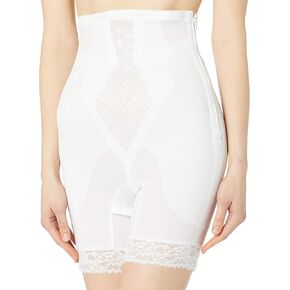 Rago Women's High Waist Medium Shaping Zipper Long Leg Shaper