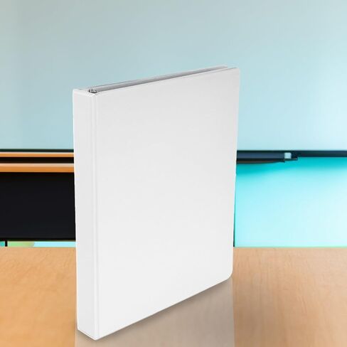 School Smart D Ring Binder, Polypropylene, 1 Inch, White in Saudi Arabia
