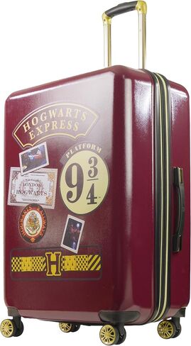 FUL Harry Potter 25 Inch Rolling Luggage, Hogwarts Express Hardshell Suitcase with Spinner Wheels, Black (FKFL0004-001) in Saudi Arabia