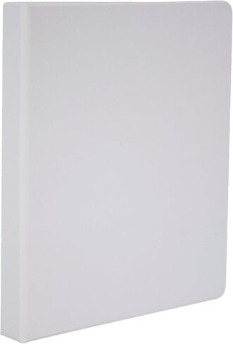 School Smart D Ring Binder, Polypropylene, 1 Inch, White in Saudi Arabia