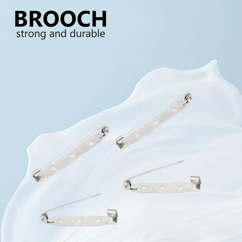 200 Pieces Bar Pin Back 15mm Brooch Pin Back Metal Back Brooches Bar Jewelry Pins Locking Pin Back Clasp for Badges DIY Craft Name Tags (15mm/DIY) in Saudi Arabia