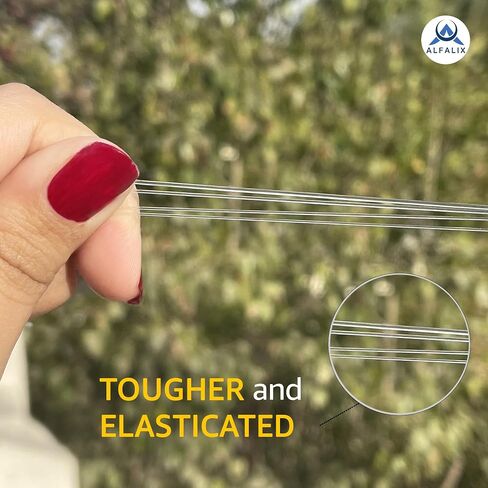 1mm x 100m Clear Elastic Bracelet String Strong & Stretchy Elastic String for Bracelets Bead Cord Elastic for Jewellery Making and Jewelry Making Clear String for Bracelet Making Supplies (1Pcs) in Saudi Arabia