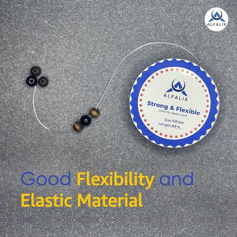 1mm x 100m Clear Elastic Bracelet String Strong & Stretchy Elastic String for Bracelets Bead Cord Elastic for Jewellery Making and Jewelry Making Clear String for Bracelet Making Supplies (1Pcs) in Saudi Arabia