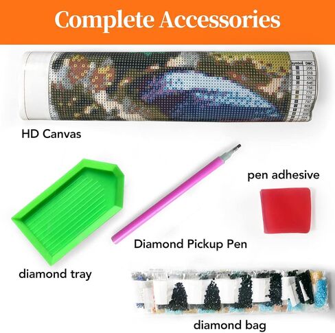 WLIKS 5D Diamond Painting Kits for Adults Moon Beach, Moonlight Landscape Diamond Art Kits for Beginners,DIY Full Drill Paint by Numbers for Wall Decoration 12x16inch/30x40cm in Saudi Arabia