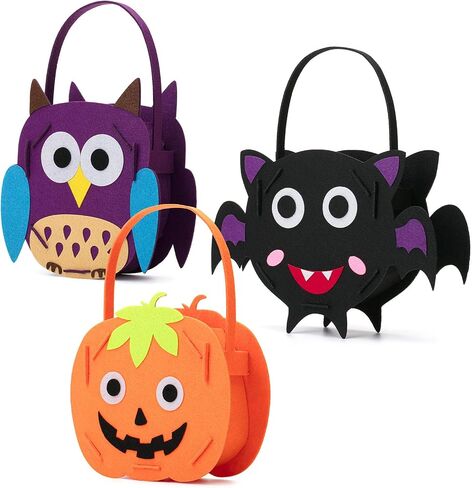 Mr. Pen- Mini Halloween Bags, 3Pack, Felt Halloween Goody Bags, Halloween Candy Bags Treat Bags, Halloween Bags for Candy, Halloween Goodie Bag in Saudi Arabia