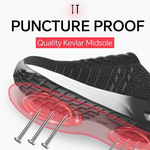 أحذية Furuian من الصلب عند الأصابع للرجال والنساء مع وسادة هوائية، أحذية أمان خفيفة الوزن، أحذية مركبة من الأمام غير قابلة للانزلاق، أحذية عمل غير قابلة للتدمير in Kuwait