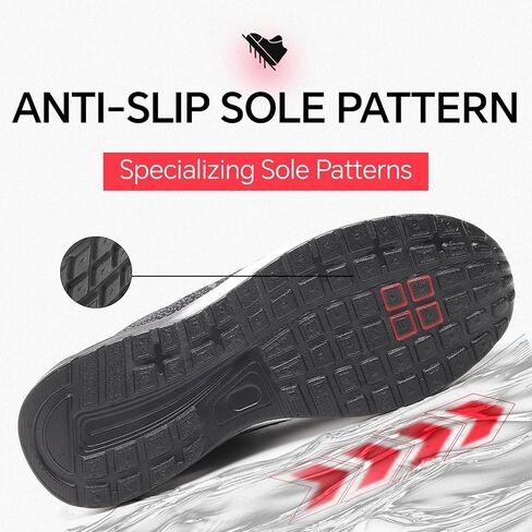 أحذية Furuian من الصلب عند الأصابع للرجال والنساء مع وسادة هوائية، أحذية أمان خفيفة الوزن، أحذية مركبة من الأمام غير قابلة للانزلاق، أحذية عمل غير قابلة للتدمير in Kuwait