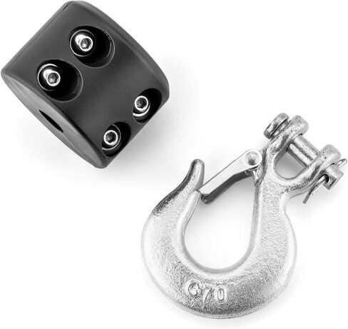Wsays Winch Cable Stopper and 1/4" Winch Clevis Slip Hook Compatible with ATV UTV in Saudi Arabia