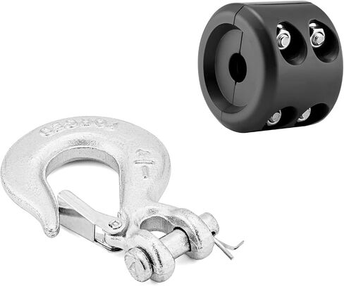Wsays Winch Cable Stopper and 1/4" Winch Clevis Slip Hook Compatible with ATV UTV in Saudi Arabia