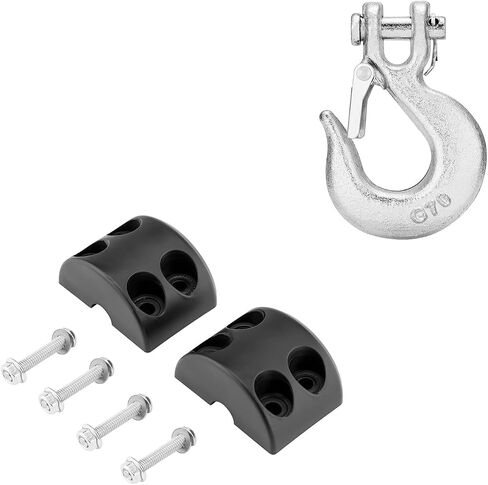 Wsays Winch Cable Stopper and 1/4" Winch Clevis Slip Hook Compatible with ATV UTV in Saudi Arabia
