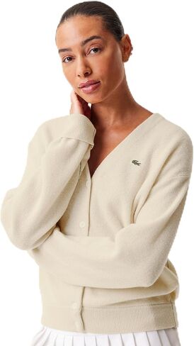 Lacoste Women's Sleeveless Cashmere Cardigan in Saudi Arabia