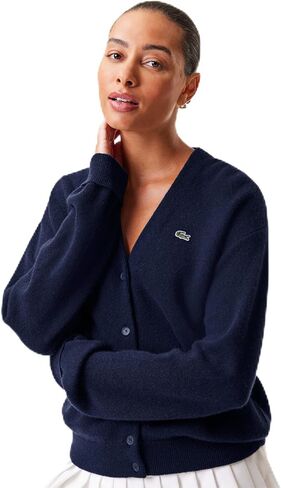 Lacoste Women's Sleeveless Cashmere Cardigan in Saudi Arabia