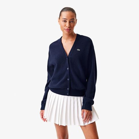 Lacoste Women's Sleeveless Cashmere Cardigan in Saudi Arabia