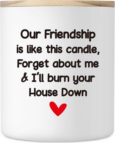 Friendship Gifts for Women, Christmas Friendship Gifts for Best Friend, Funny Gifts Birthday Ideas for Coworker Friend, Unique Farewell Going Away Gifts for Friends Her, Our Friendship Candle, 10OZ in Saudi Arabia