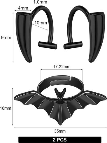 Halloween Fake Piercings Fake Lip Piercing Fake Septum Nose Ring Adhesive Face Nail Jewelry Vampire Fangs Fake Teeth Halloween Scar Eye Shadow Spider Web Skull Bat Temporary Tattoos Sticker in Saudi Arabia