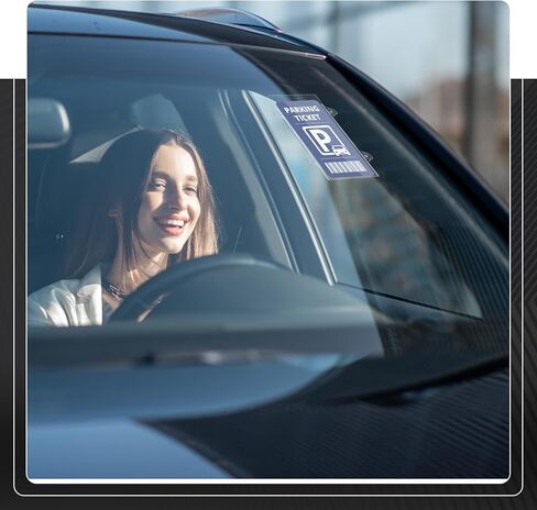 4 عبوات من حامل بطاقات المعاقين، حامل بطاقات المعاقين للسيارات، حامل تصريح وقوف السيارات للزجاج الأمامي للسيارة، واقي علامة المعاقين من الأكريليك الشفاف مع 16 كوب شفط قوي in Saudi Arabia