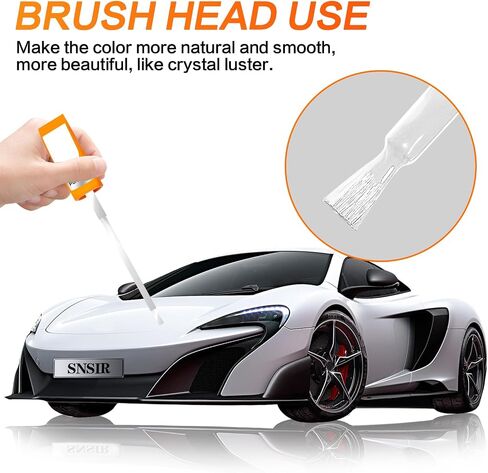 Touch Up Paint For Cars, Automotive White Car Paint Pen Scratch Repair Two-In-One Touch Up Paint, Premium Car Scratch Remover for Deep Scratches 0.4 fl oz (Pure White) in Saudi Arabia